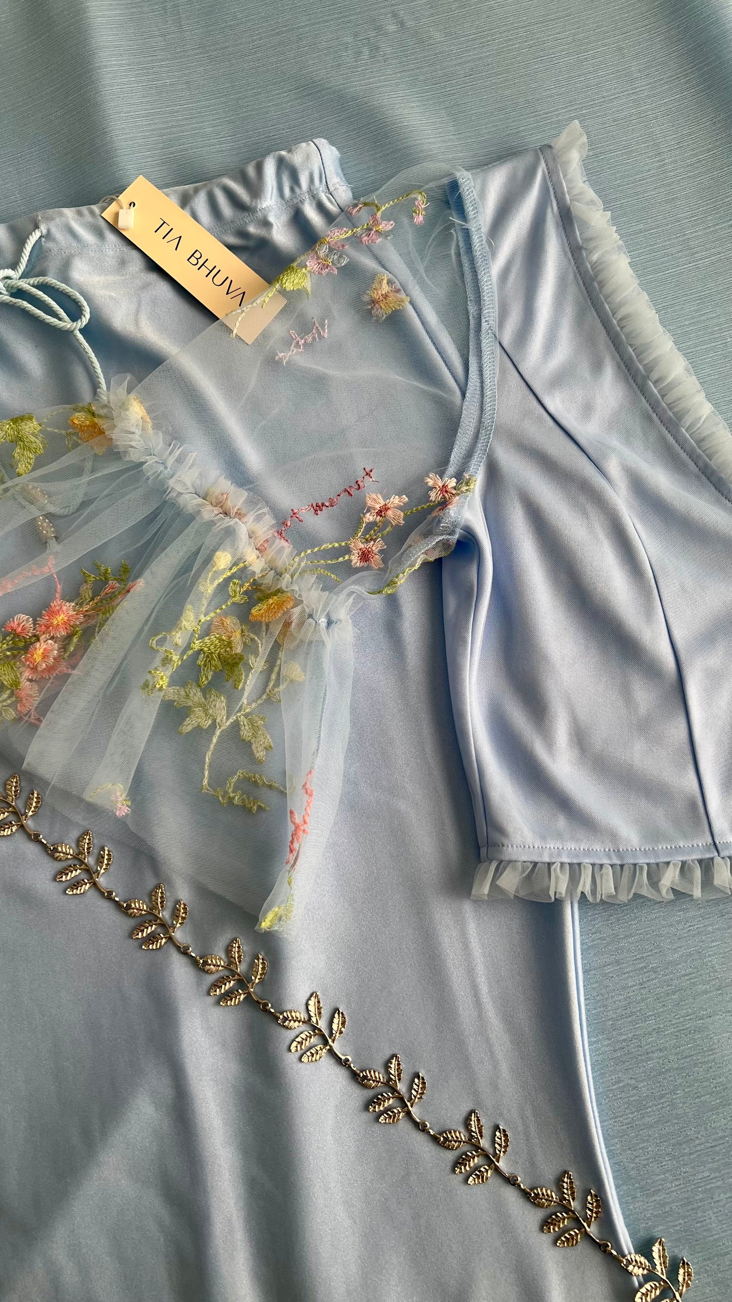 The Pale Blue Debonair Saree