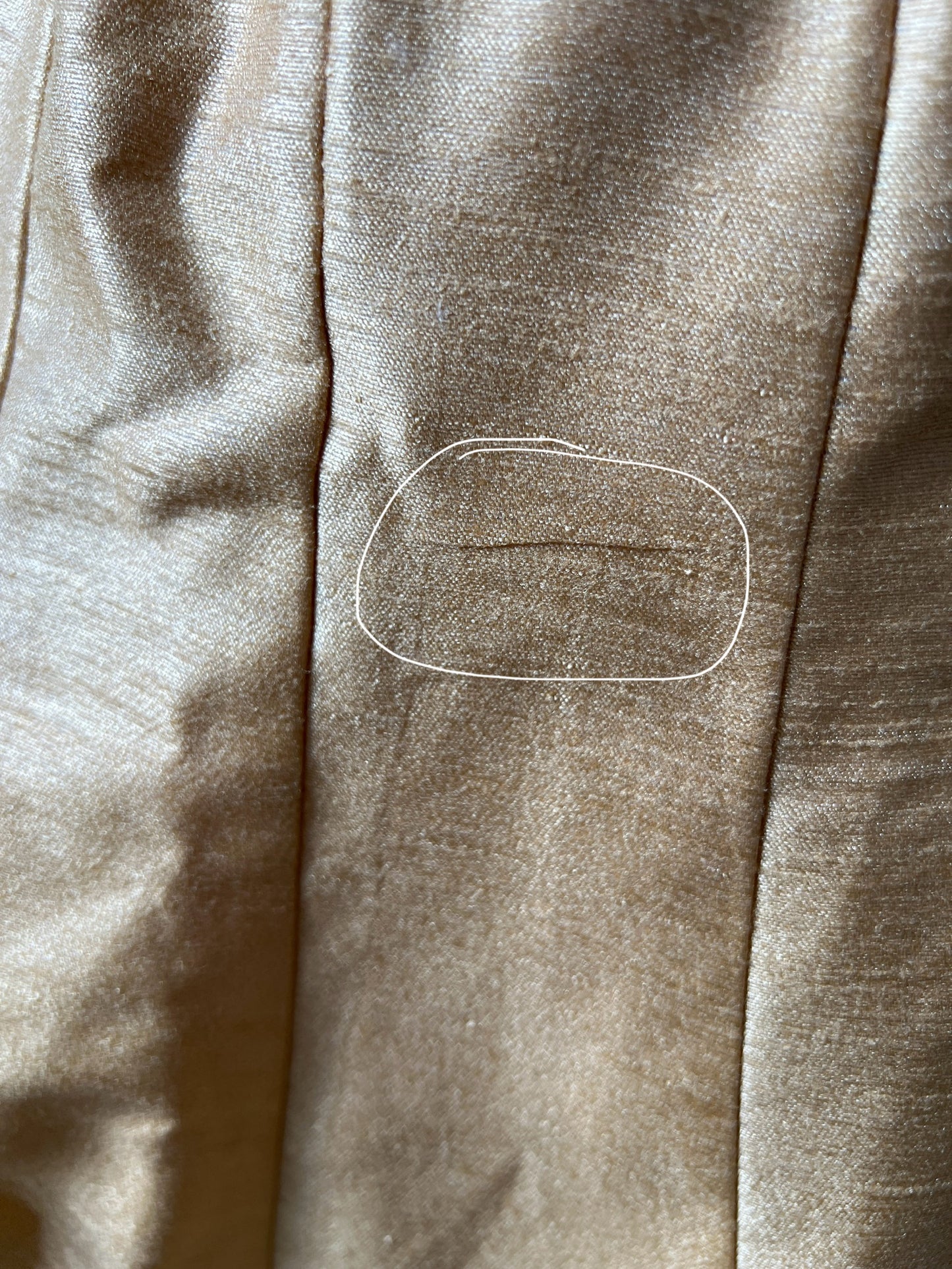 Imperfect Cancan Skirt - Gold (Waist 36" Length 36")