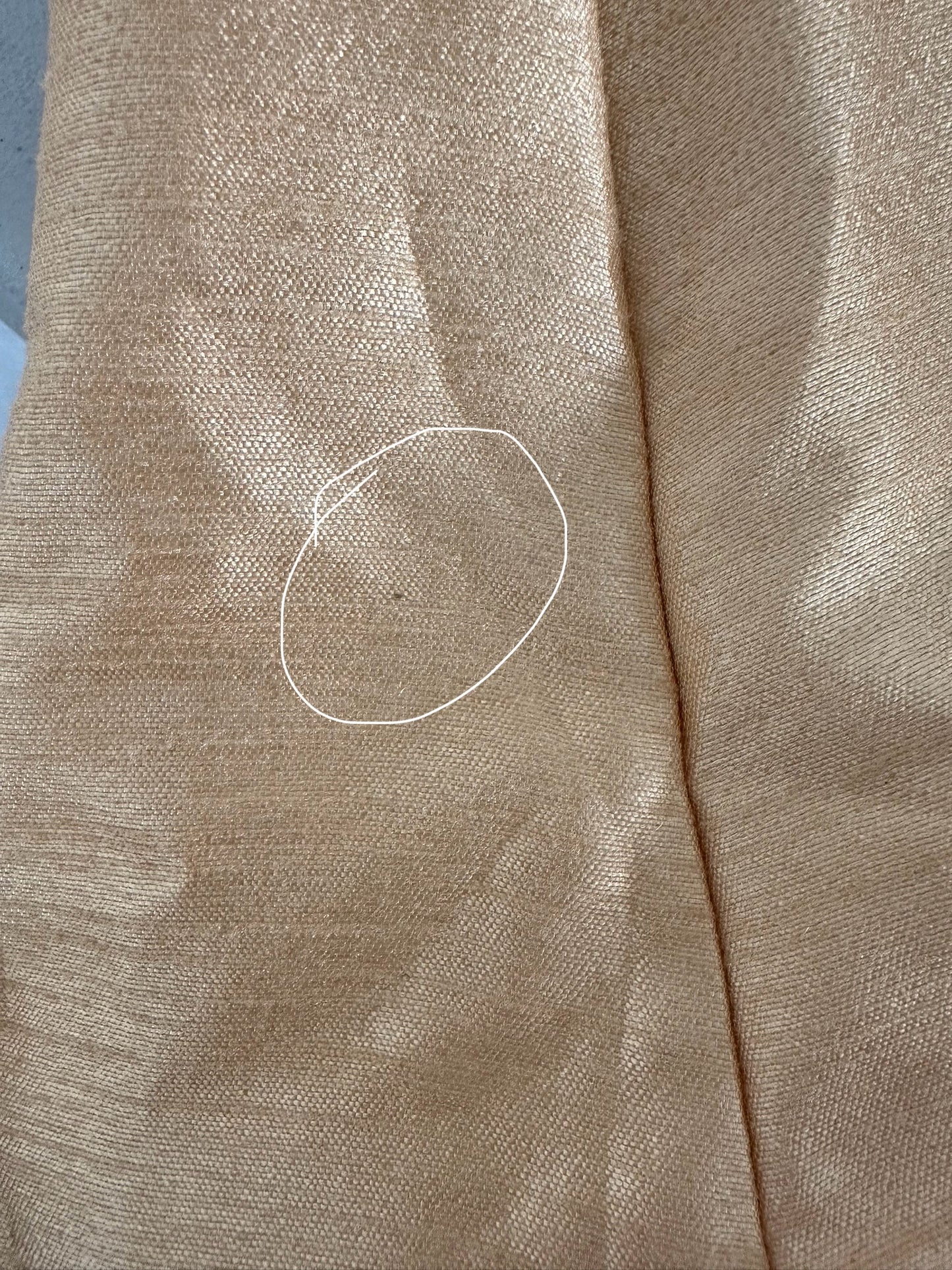 Imperfect Cancan Skirt - Gold (Waist 36" Length 36")