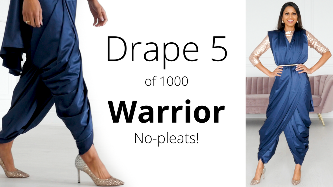 2025 Guide: How To Drape A Saree | The Warrior Drape (Unpleated)