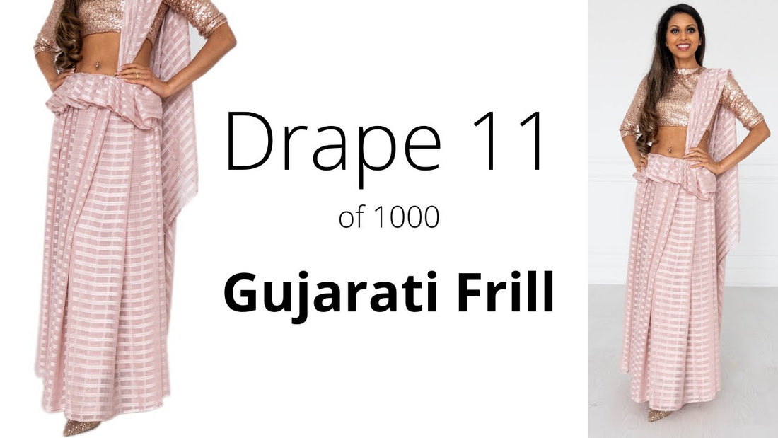 2025 Guide: How To Drape A Saree | The Gujarati Frill Drape