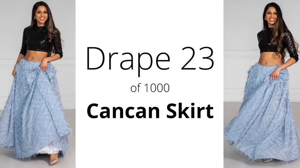 How To Drape A Saree | The Cancan Skirt Drape