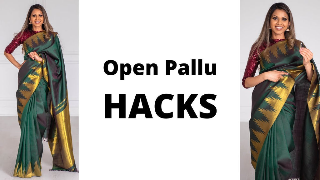 How To Drape A Saree | Open Pallu Hacks