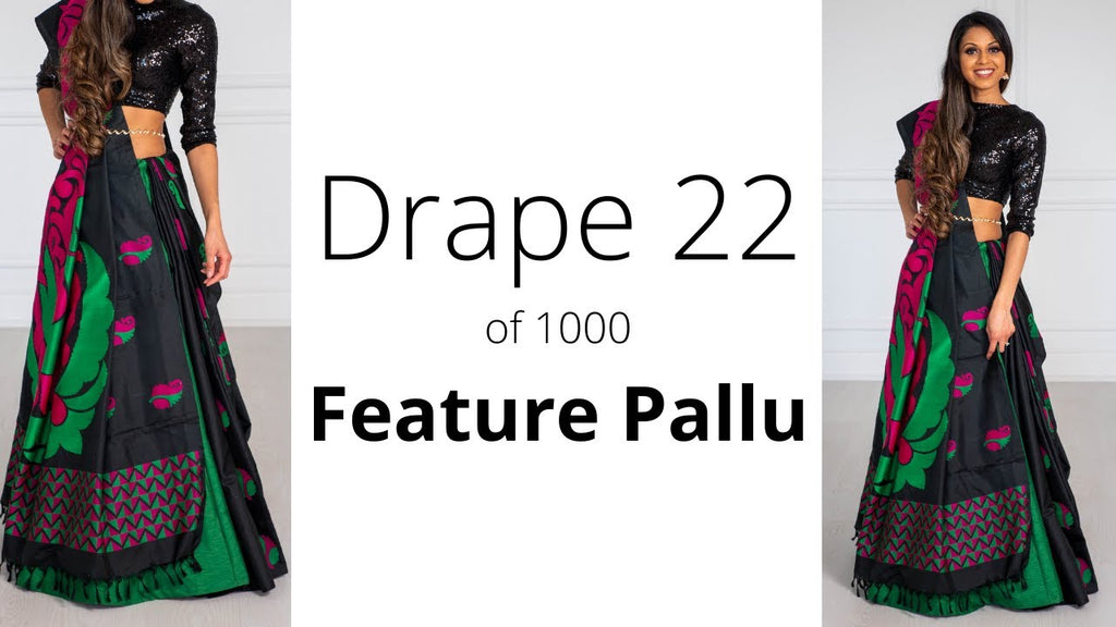 How To Drape A Saree | The Feature Pallu Saree Drape