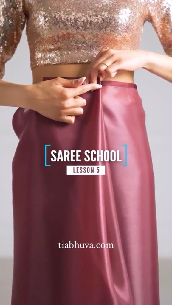 Amazing Saree draping style by Tia Bhuva #Cancansaree  Draping fashion,  Fashion dresses, Saree wearing styles