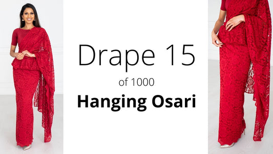 2025 Guide: How To Drape A Saree | The Hanging Osari Drape