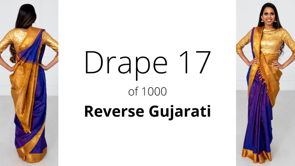 How To Drape A Saree | The Reverse Gujarati Drape