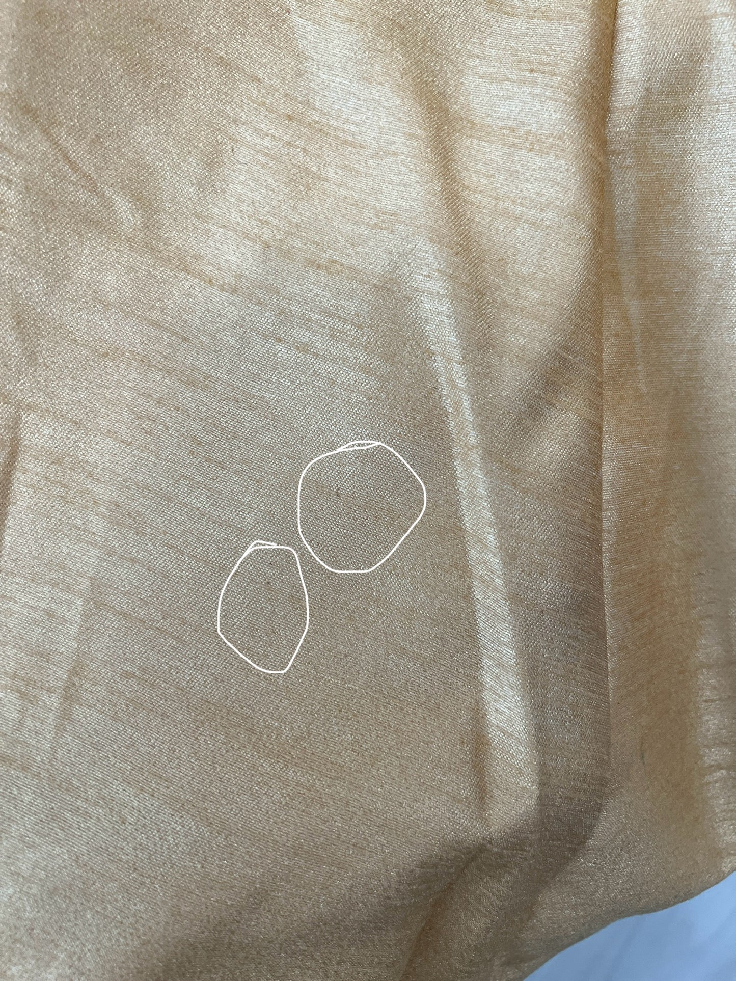 Imperfect Cancan Skirt - Gold (Waist 36" Length 36")