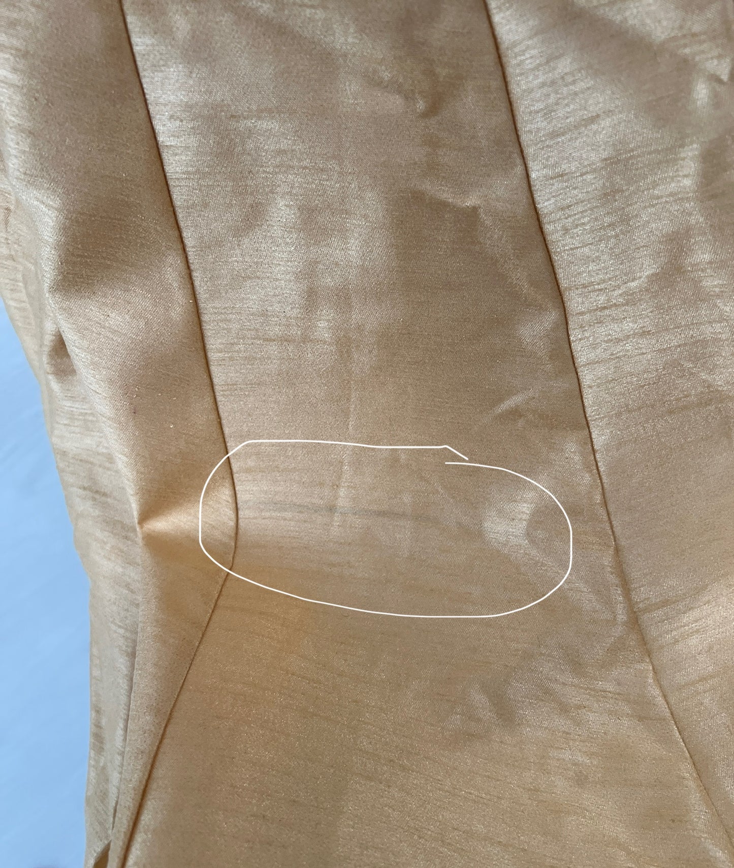 Imperfect Cancan Skirt - Gold (Waist 36" Length 36")