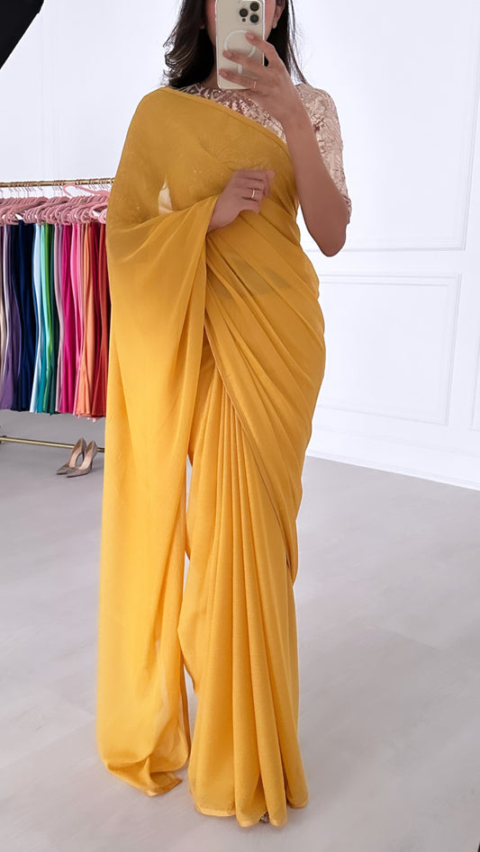 The Marigold Debonair Saree