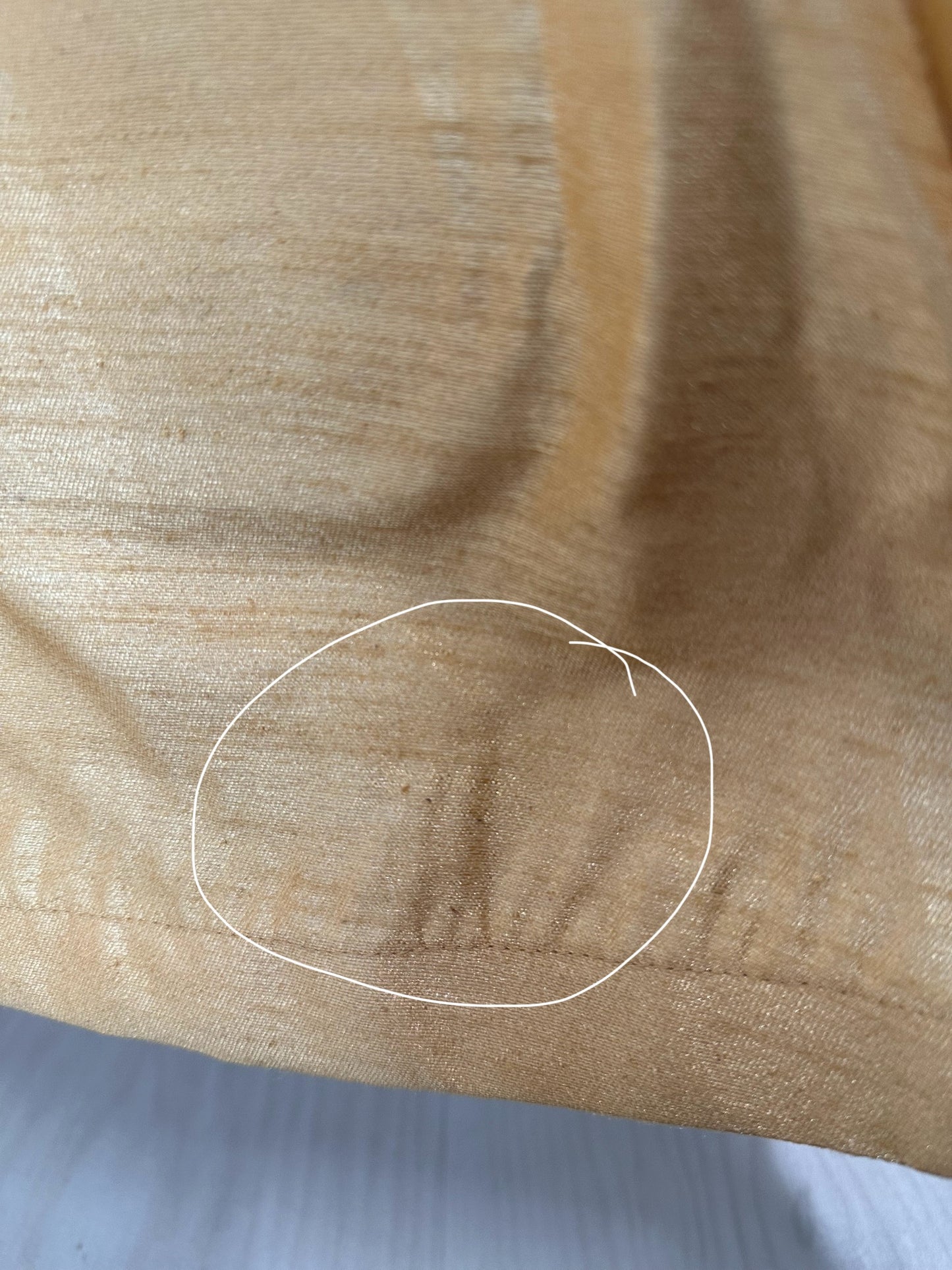 Imperfect Cancan Skirt - Gold (Waist 36" Length 36")