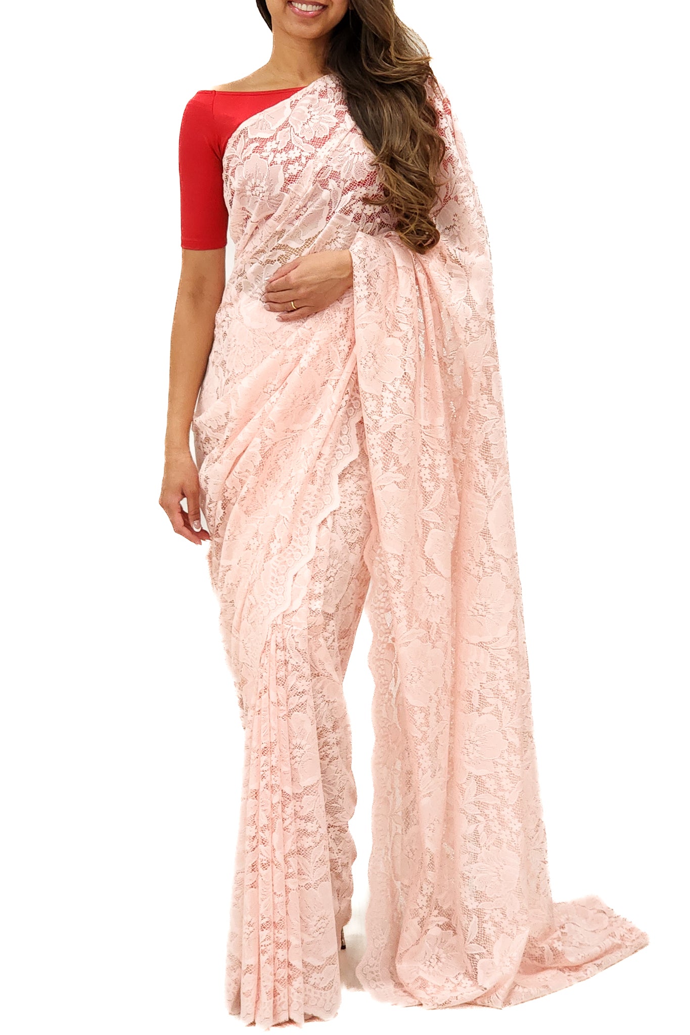 Petal Lace Saree