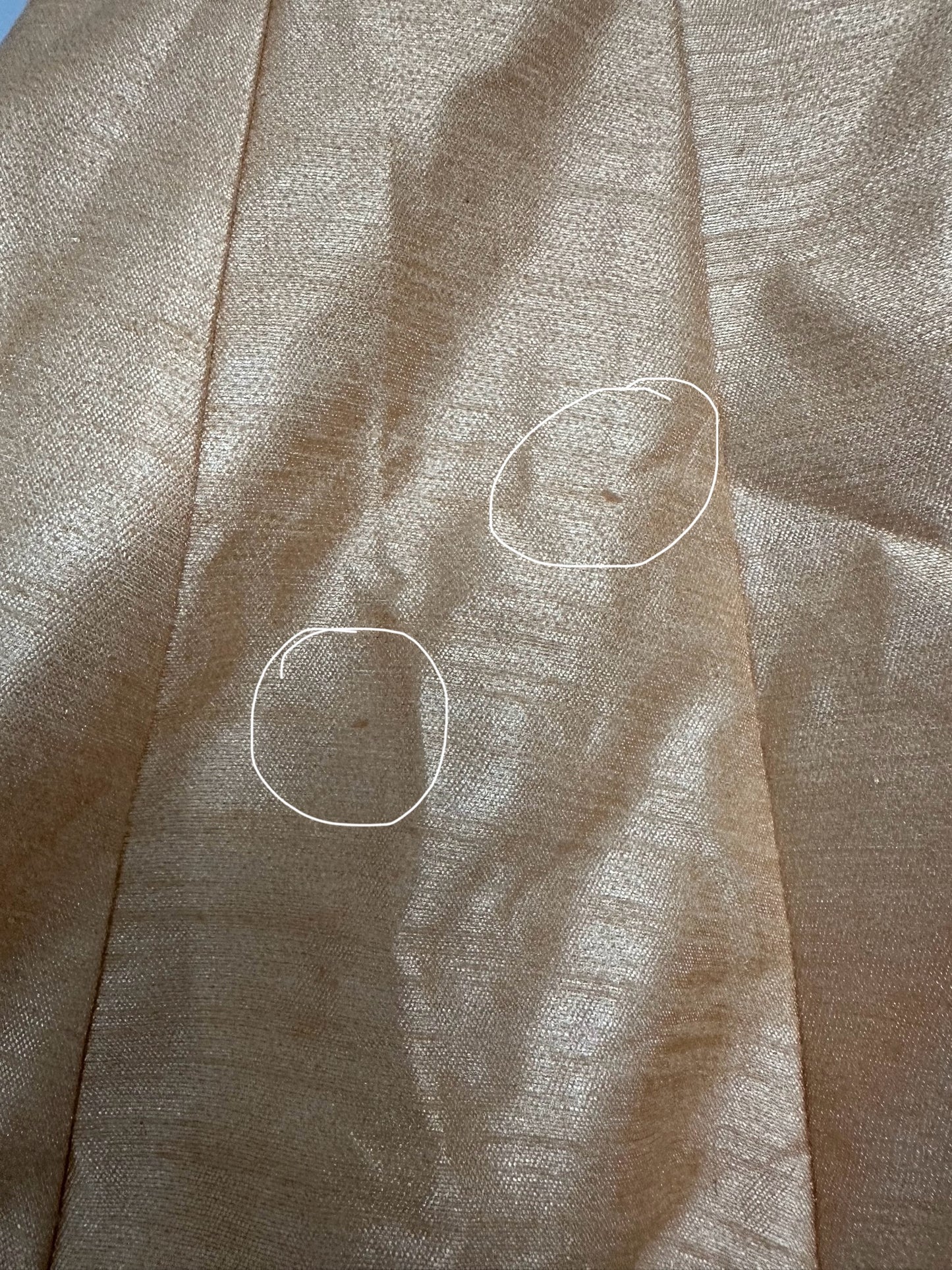 Imperfect Cancan Skirt - Gold (Waist 36" Length 36")