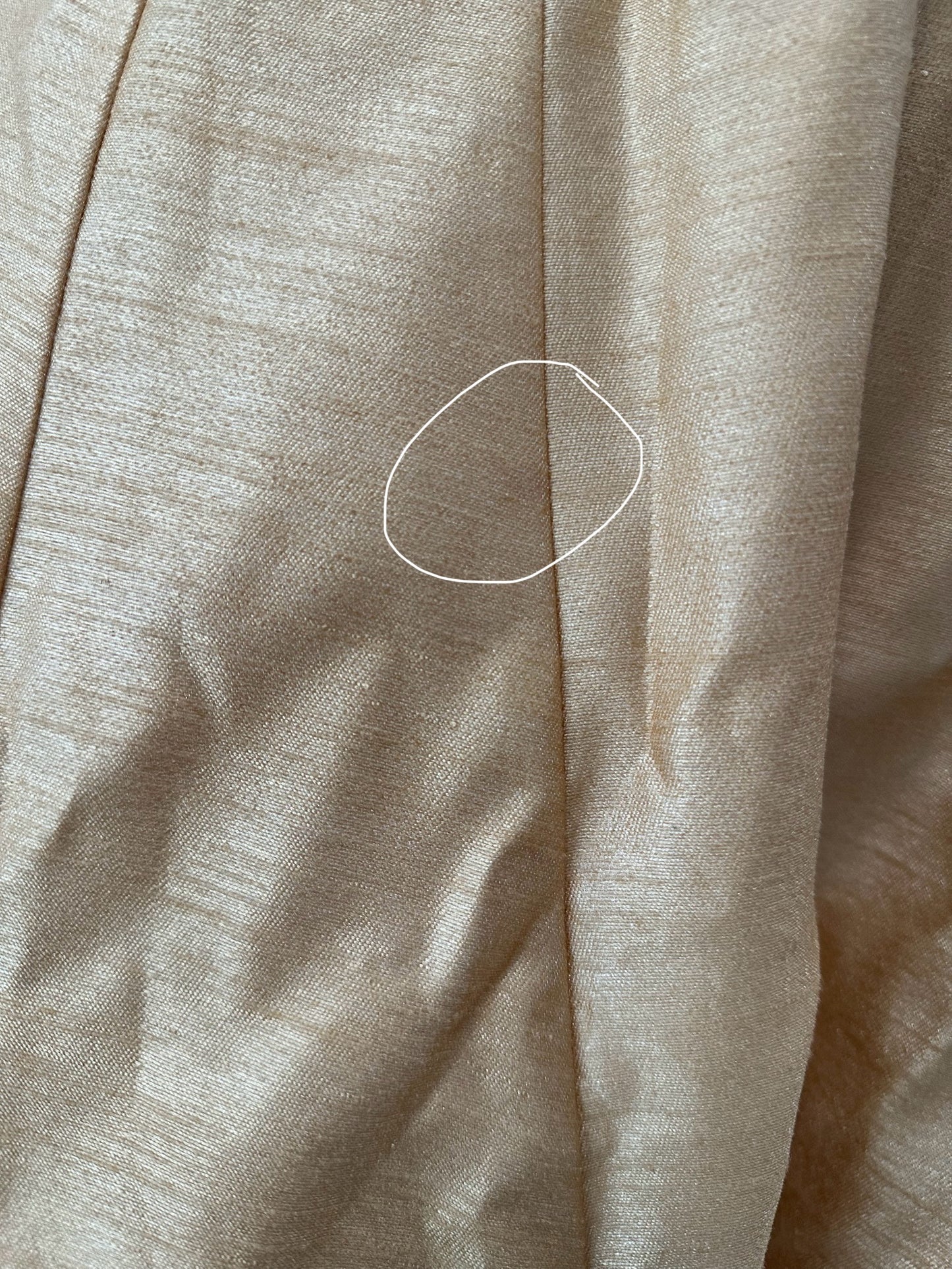 Imperfect Cancan Skirt - Gold (Waist 36" Length 36")