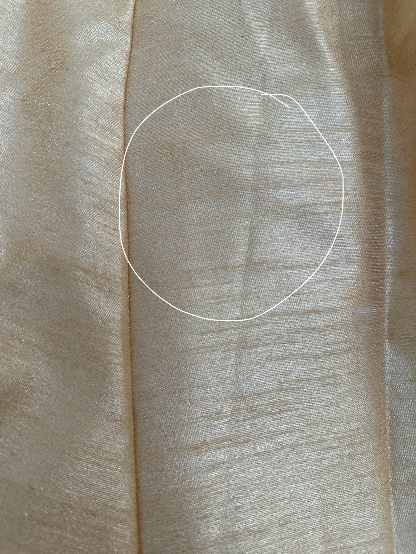 Imperfect Cancan Skirt - Gold (Waist 36" Length 36")