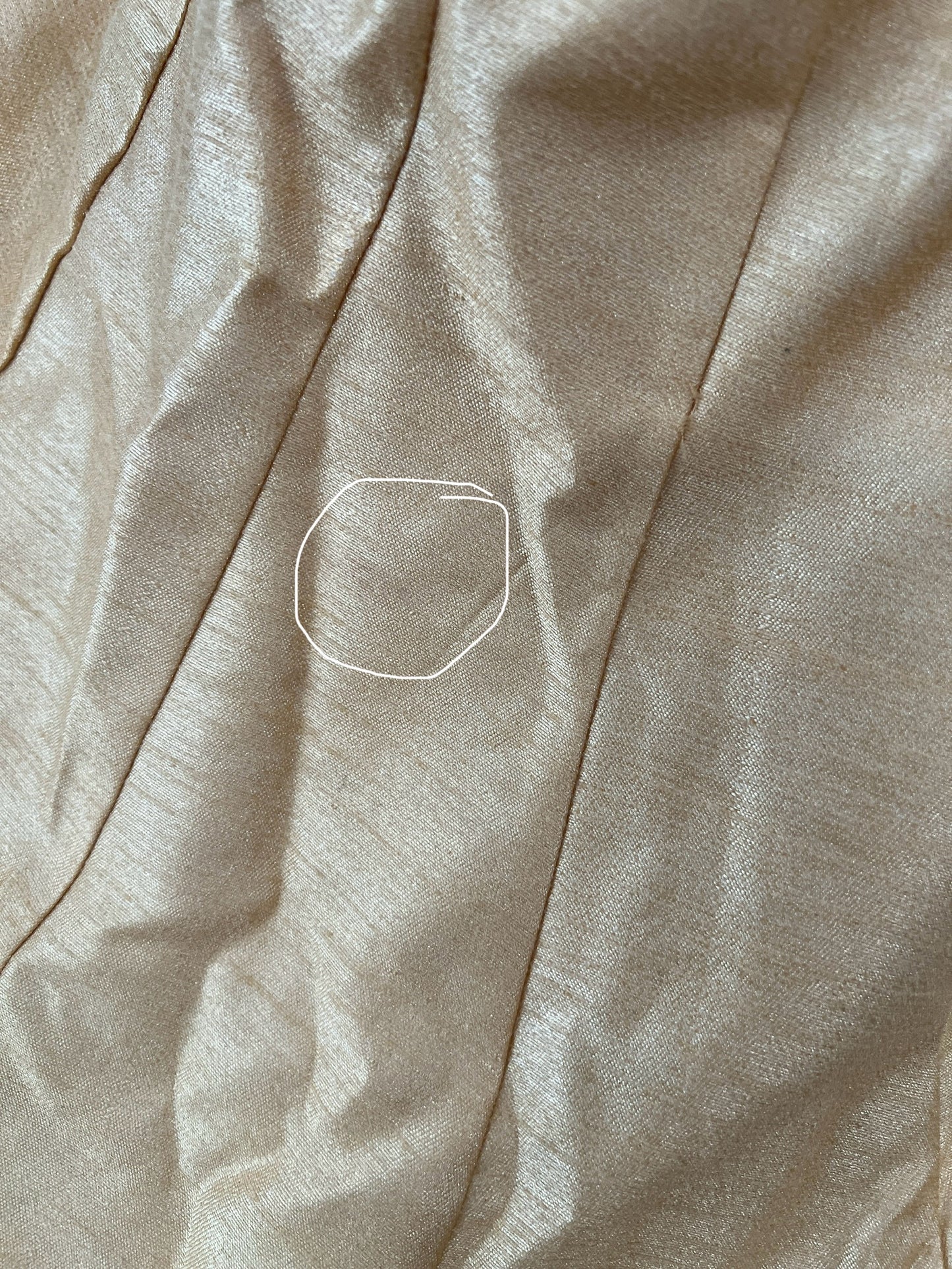 Imperfect Cancan Skirt - Gold (Waist 36" Length 36")