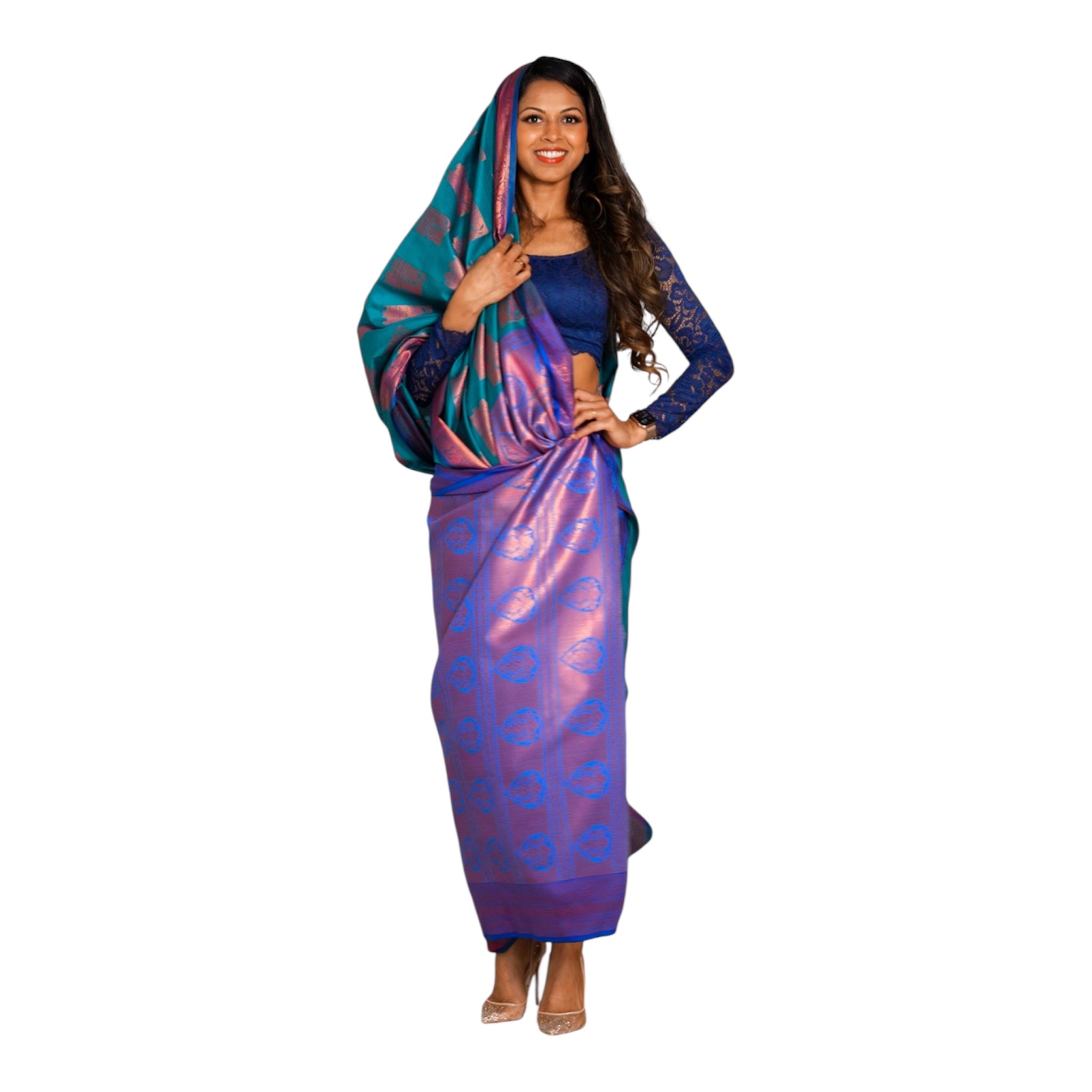 Saree Sample Studio Sample 3 Semi Silk Saree – TiaBhuva.com