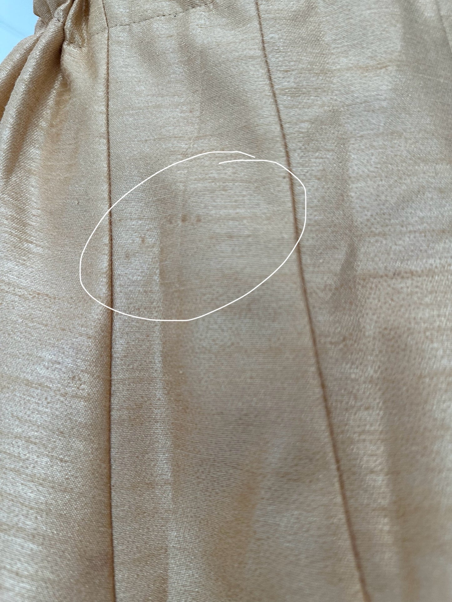 Imperfect Cancan Skirt - Gold (Waist 36" Length 36")