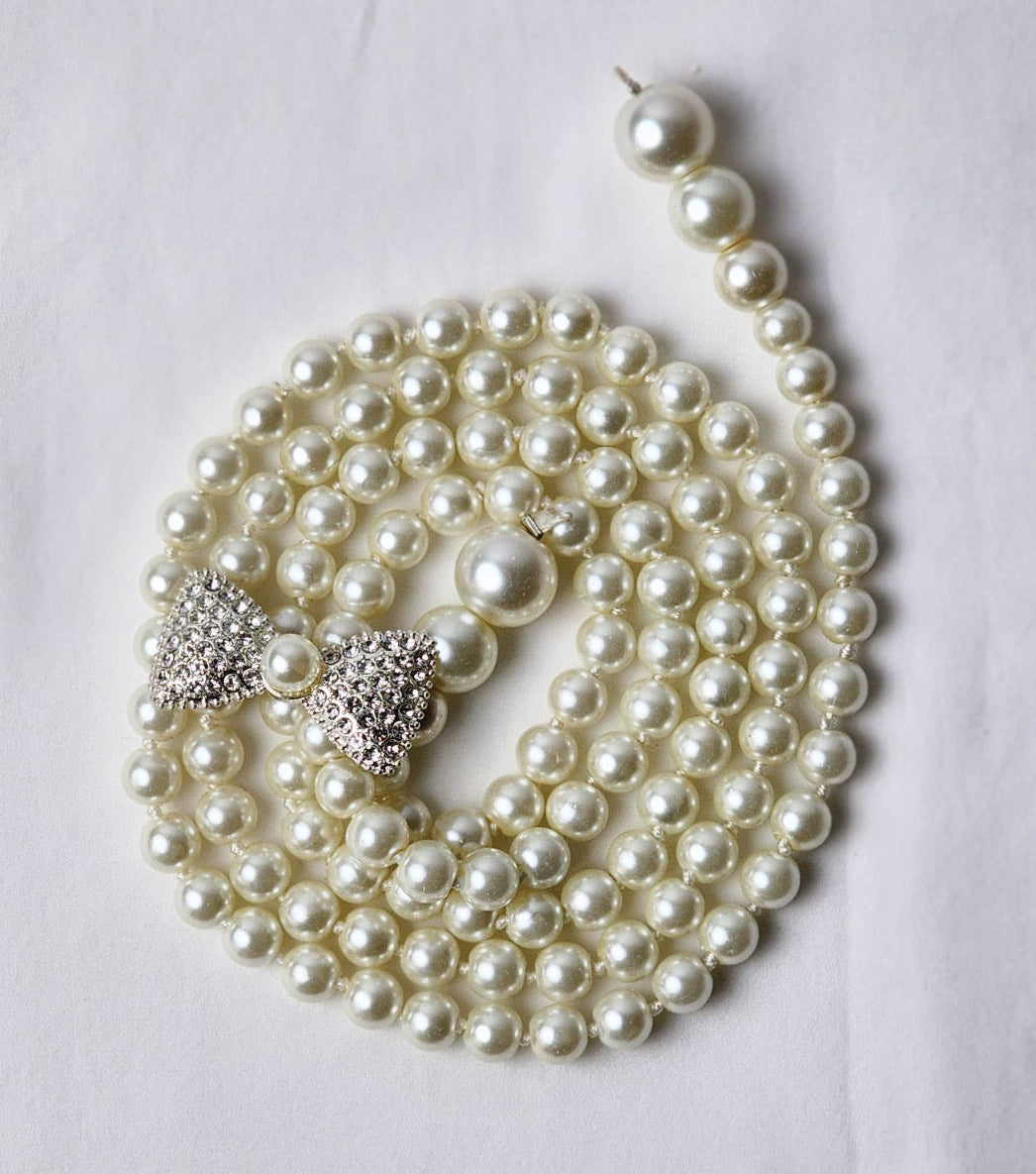 Pearl Bow Waist Chain