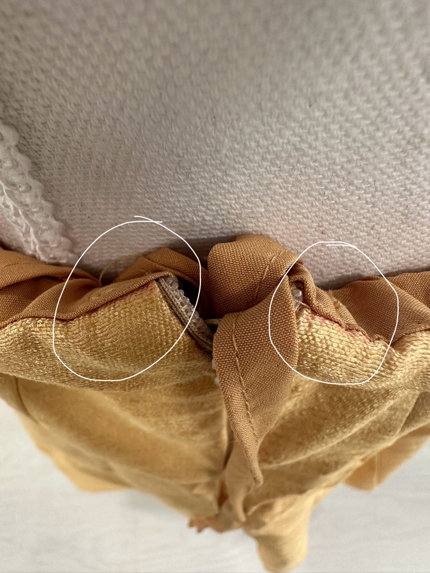 Imperfect Cancan Skirt - Gold (Waist 36" Length 36")