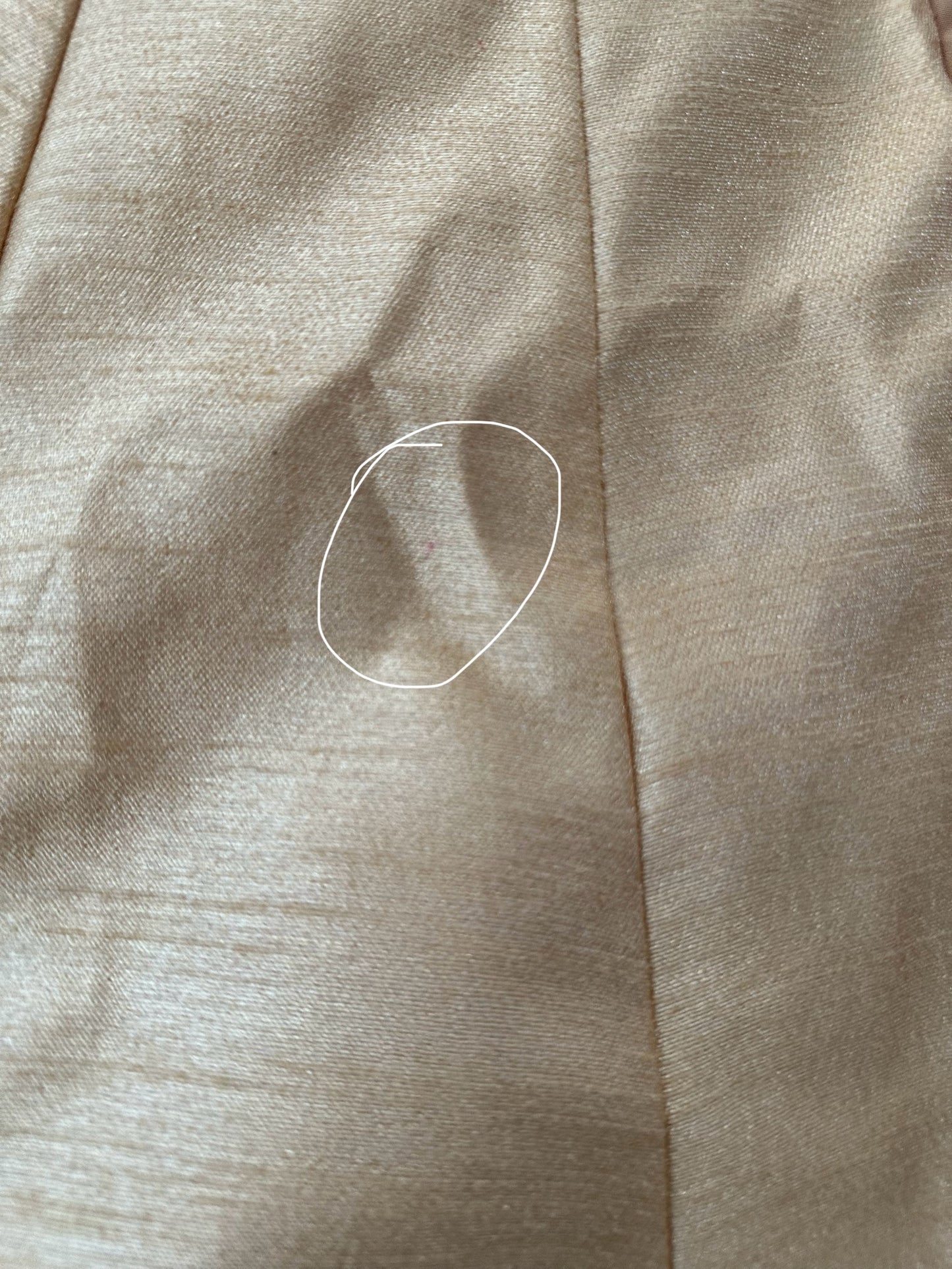 Imperfect Cancan Skirt - Gold (Waist 36" Length 36")