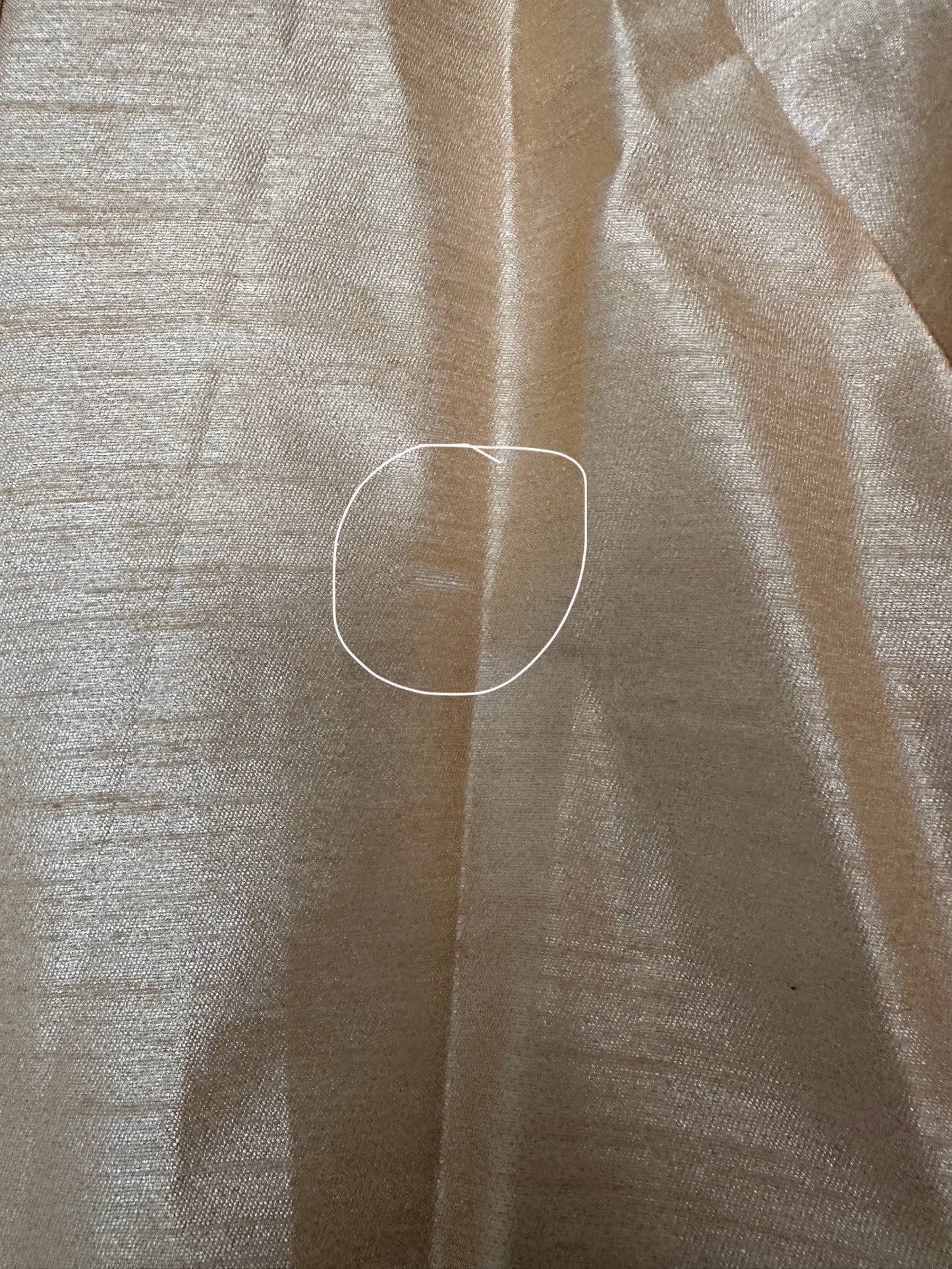 Imperfect Cancan Skirt - Gold (Waist 36" Length 36")