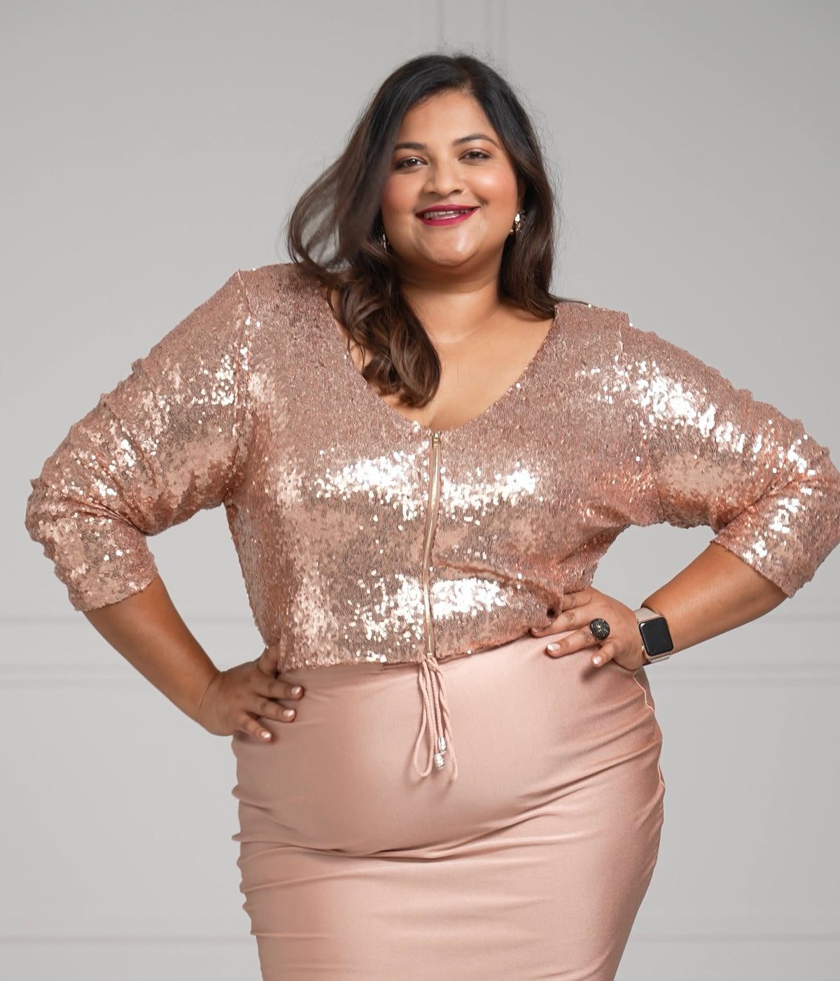 Rose Gold Anna Crop Top