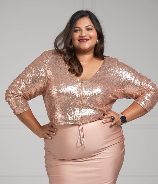Rose Gold Anna Crop Top