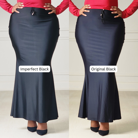 Imperfect Extra Short 34" Black Saree Silhouette™