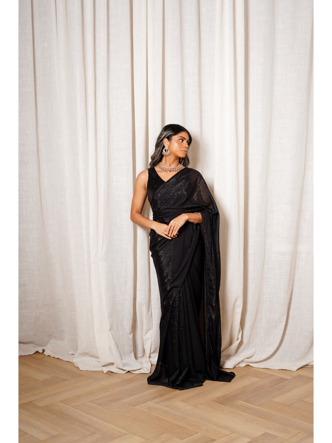 The Noir Debonair Saree