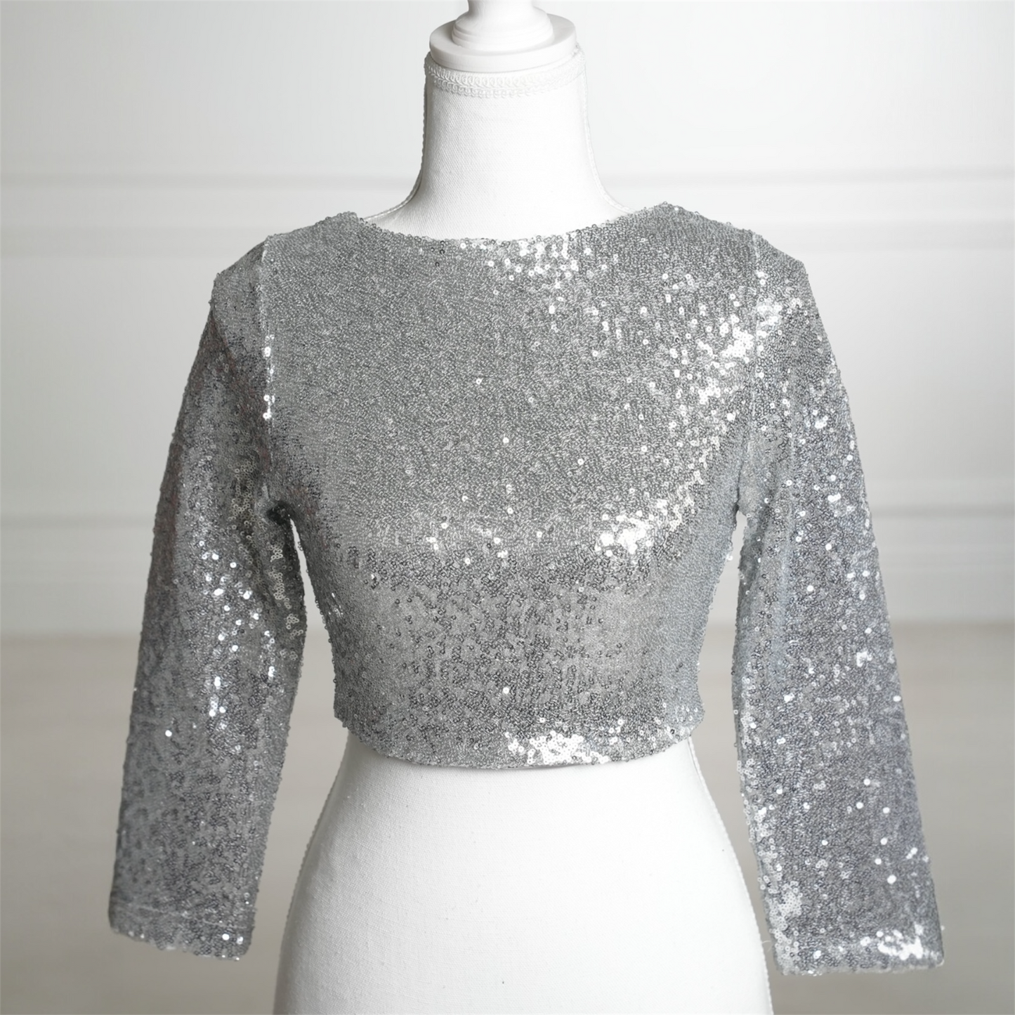 Silver Birthday Crop Top