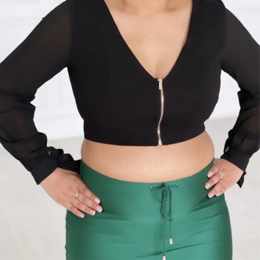 Cuff Bow Crop Top