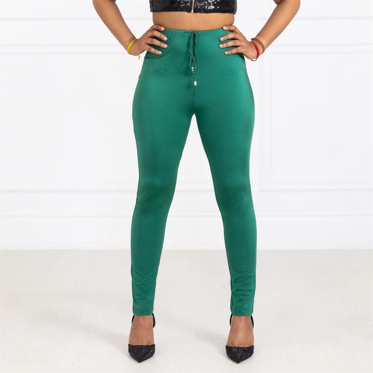Imperfect Emerald Silhouette Pants