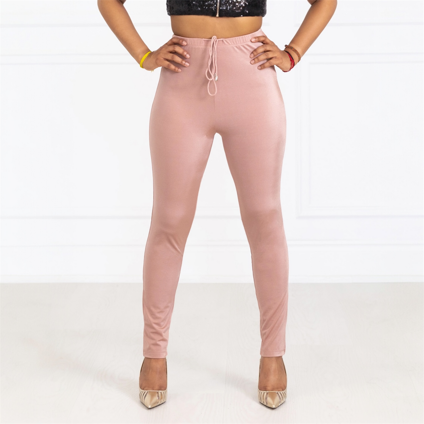 Dusty Rose Silhouette Pants