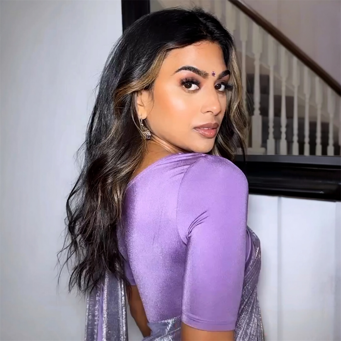 Orchid Off One Shoulder Luxe Blouse