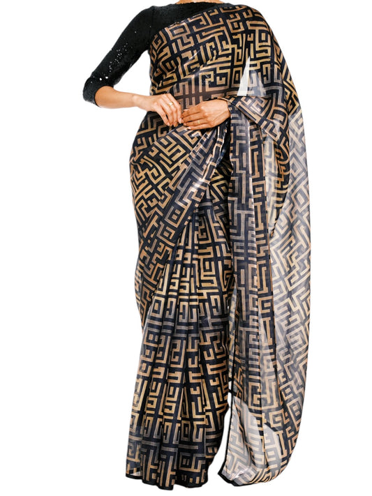 The Labyrinth Saree