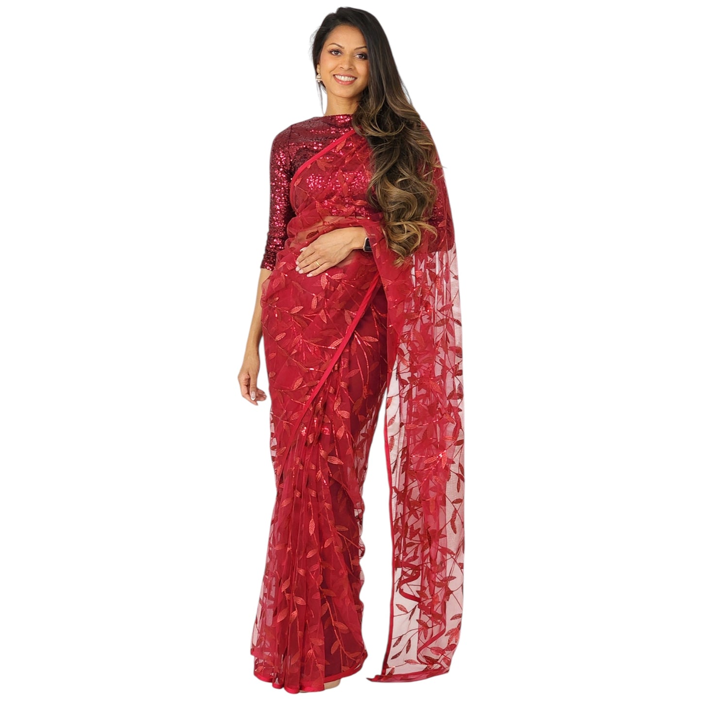 The Crimson Saree