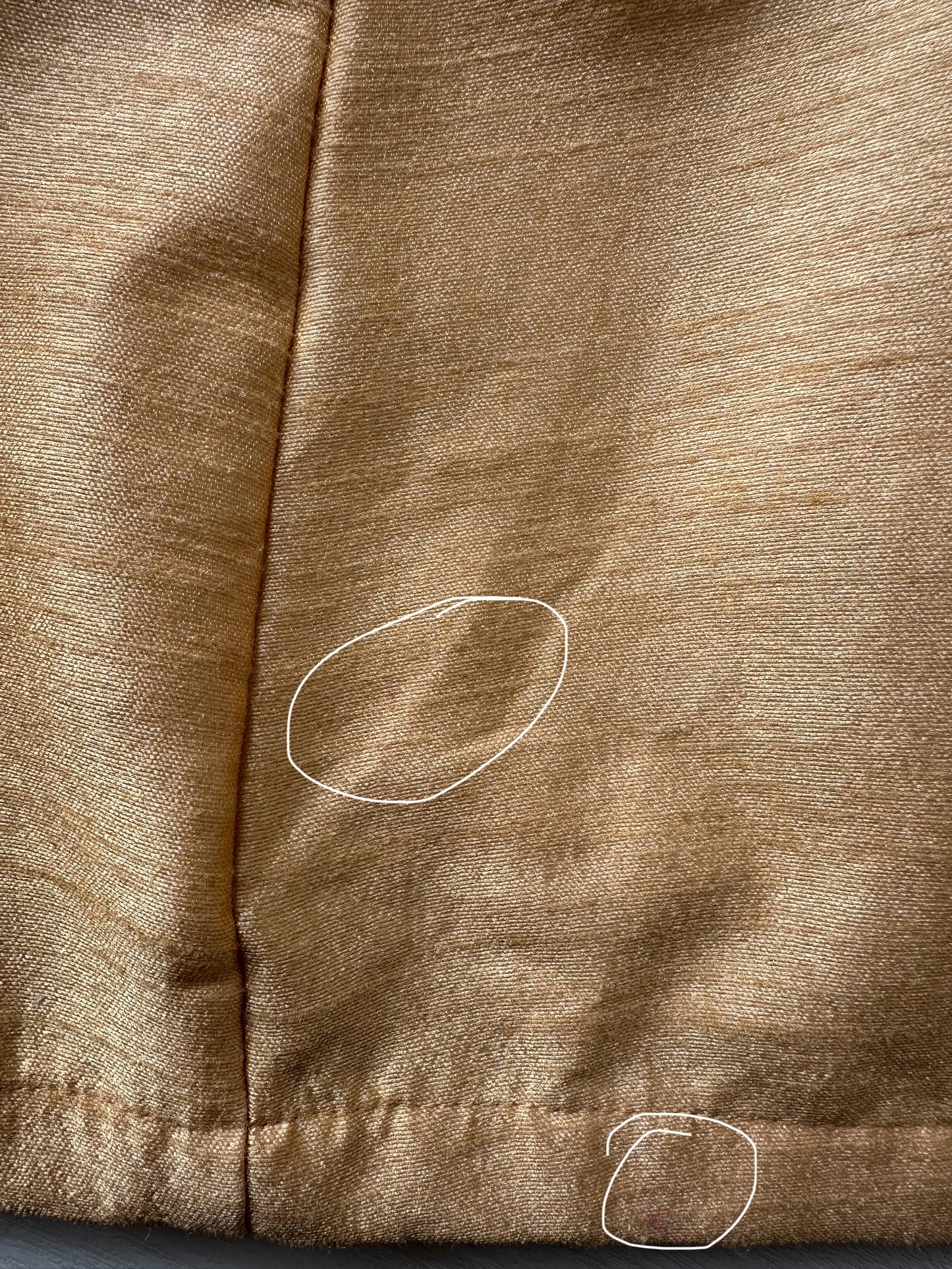 Imperfect Cancan Skirt - Gold (Waist 36" Length 42")