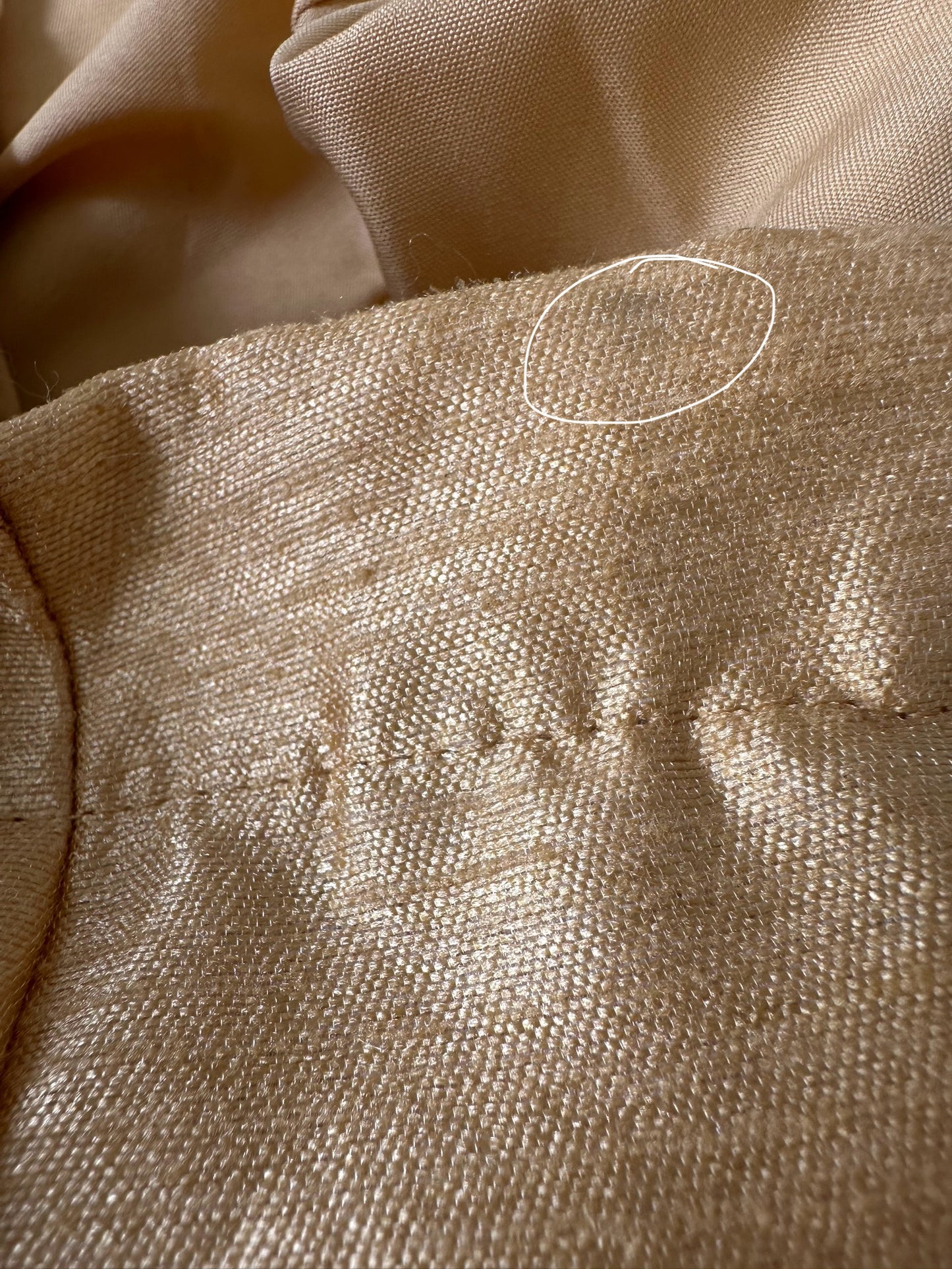 Imperfect Cancan Skirt - Gold (Waist 36" Length 42")