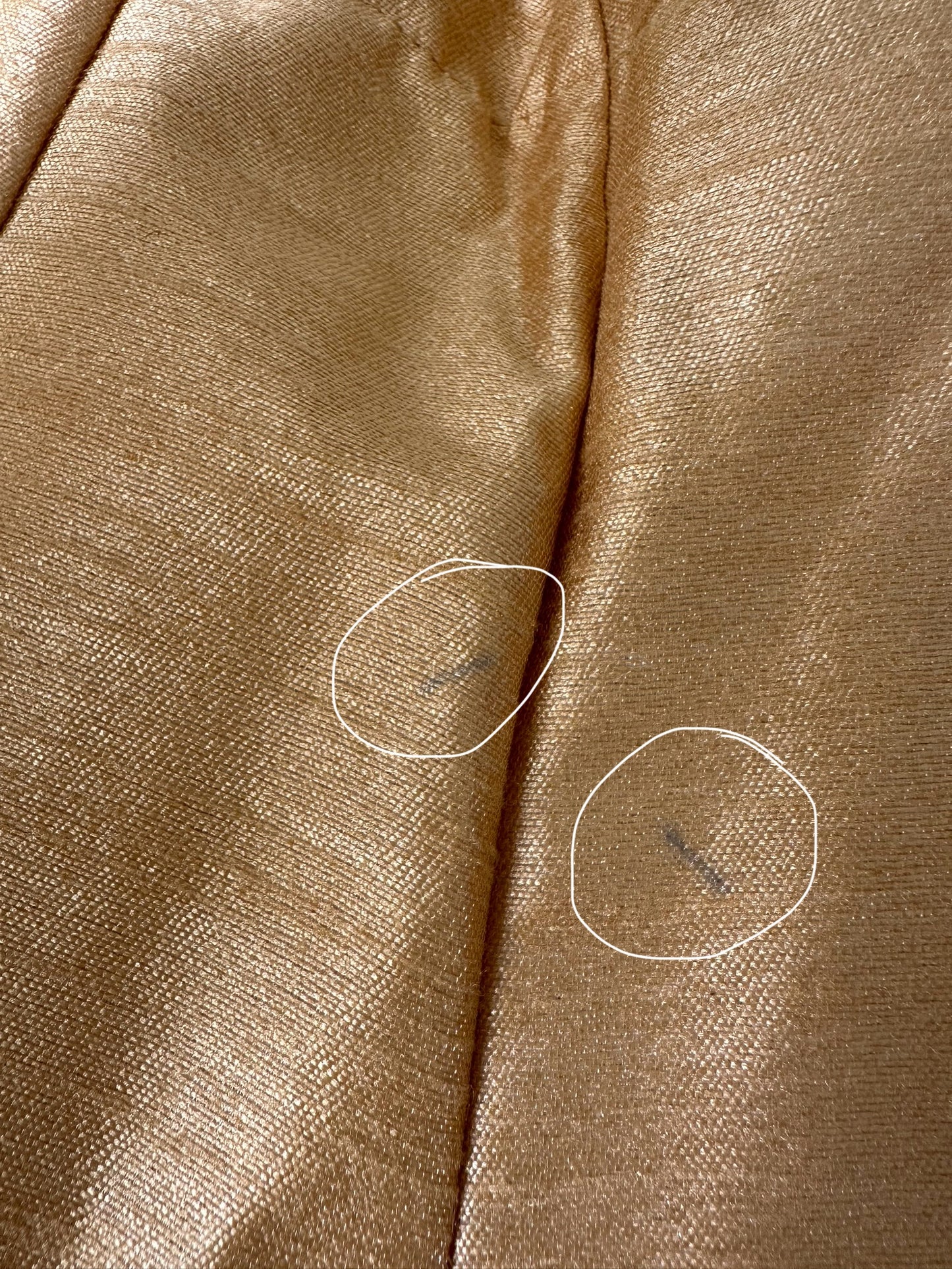 Imperfect Cancan Skirt - Gold (Waist 36" Length 42")