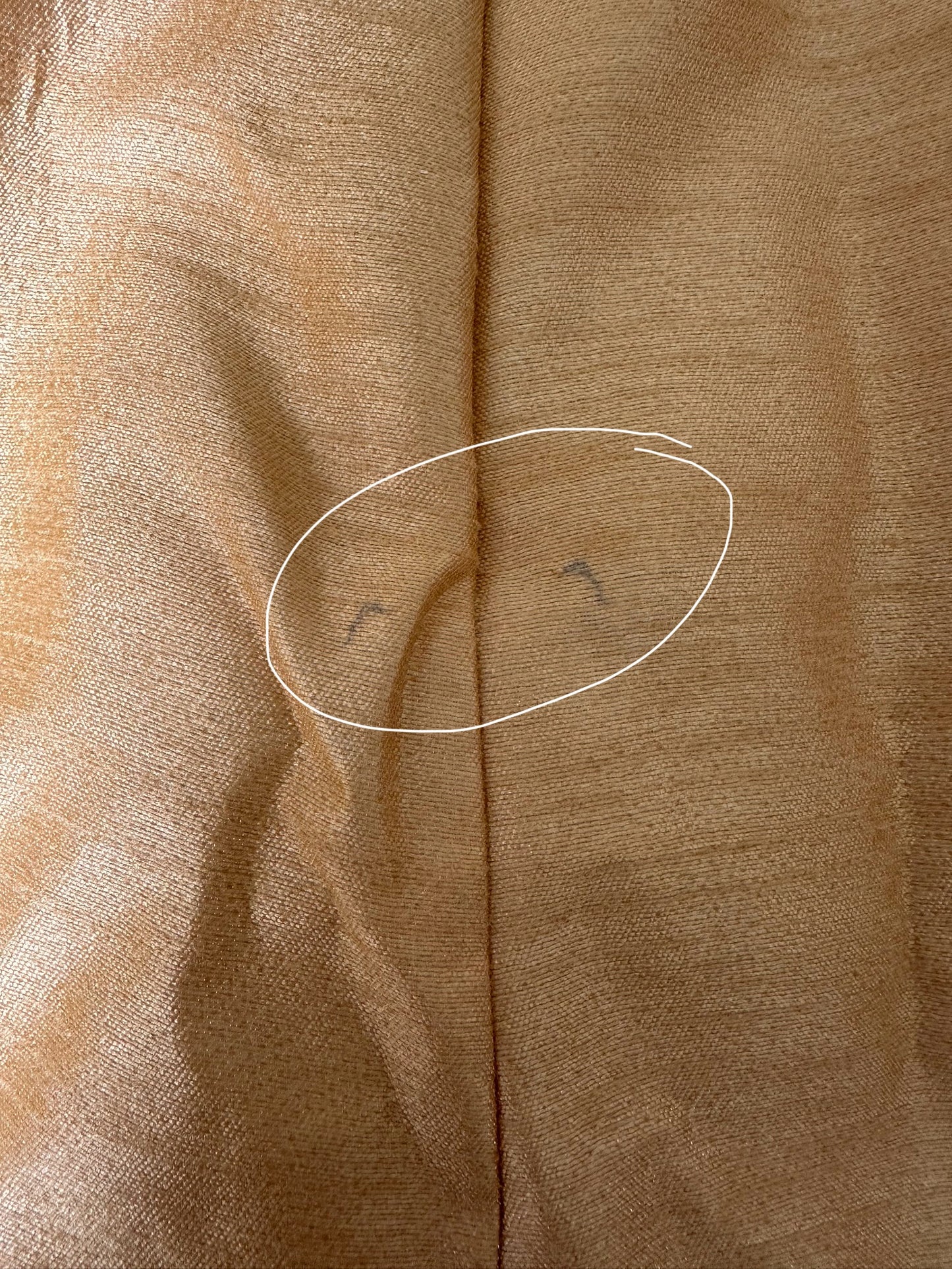 Imperfect Cancan Skirt - Gold (Waist 36" Length 42")