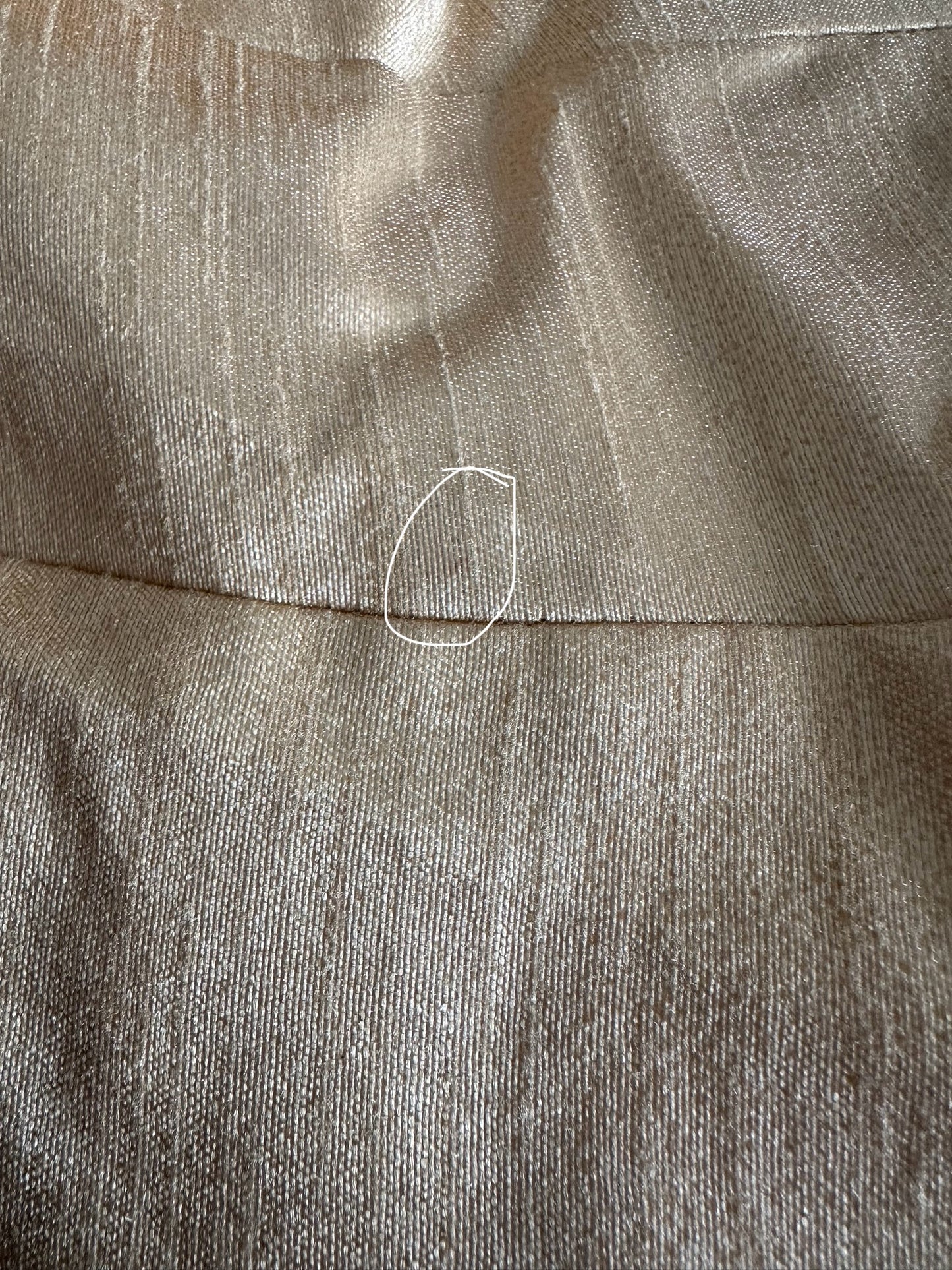 Imperfect Cancan Skirt - Gold (Waist 36" Length 36")