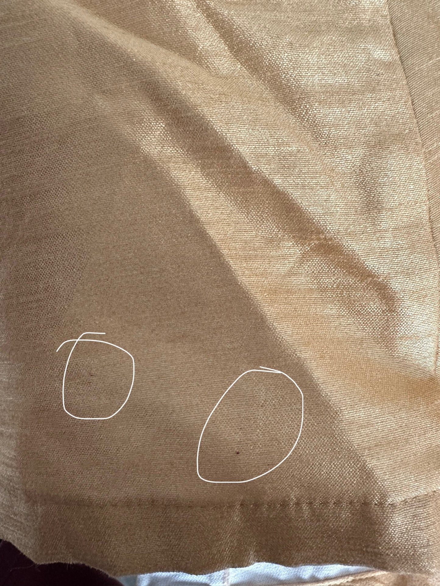 Imperfect Cancan Skirt - Gold (Waist 36" Length 36")