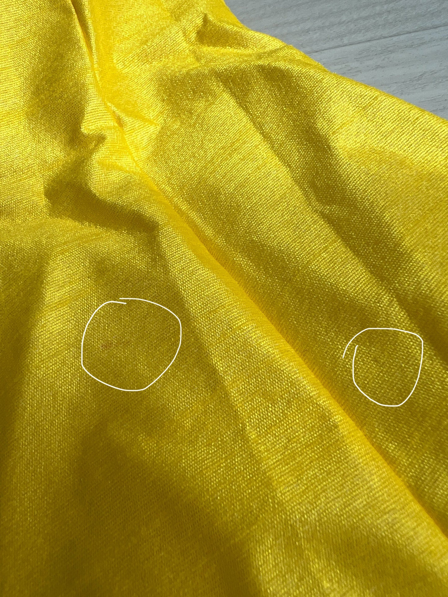 Imperfect Cancan Skirt - Yellow (Waist 38" Length 39")