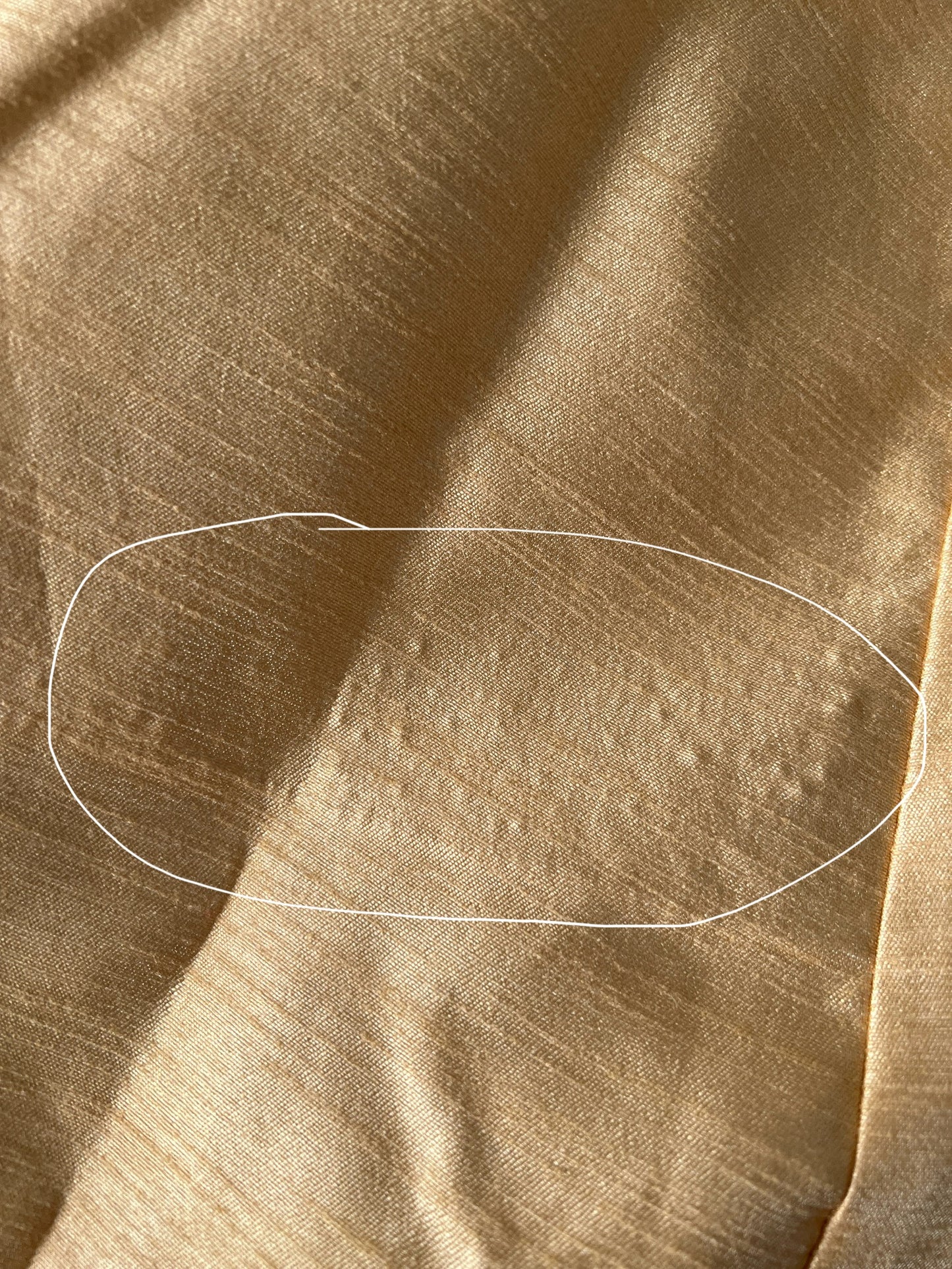 Imperfect Cancan Skirt - Gold (Waist 36" Length 36")