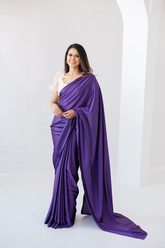 Purple Luxe Saree