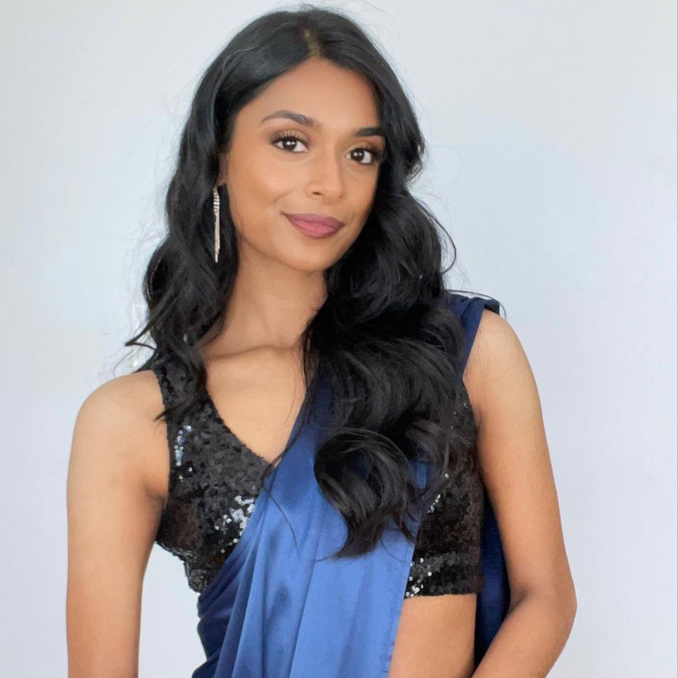 Black Sleeveless Sequin Crop Top