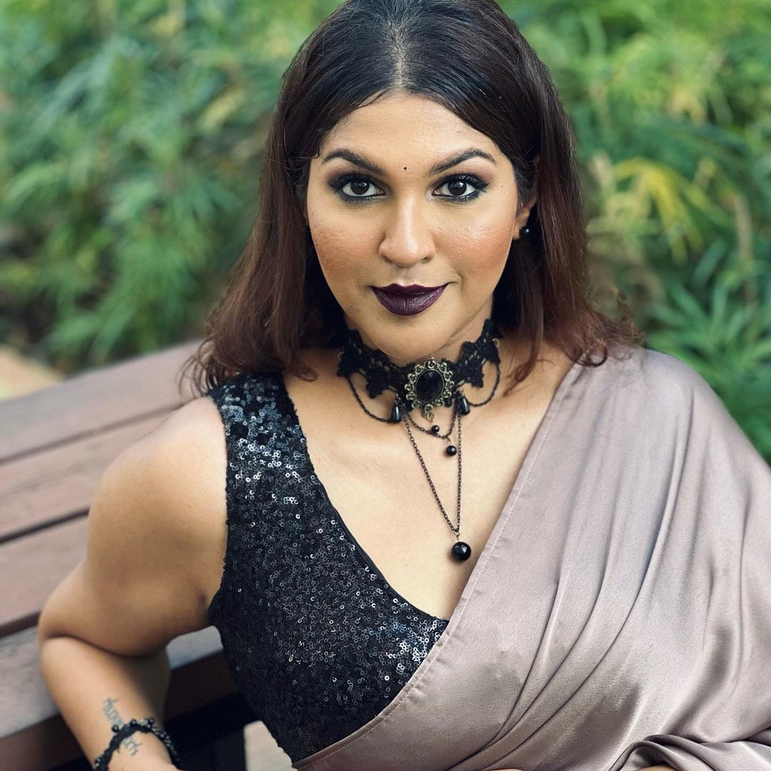 Black Sleeveless Sequin Crop Top