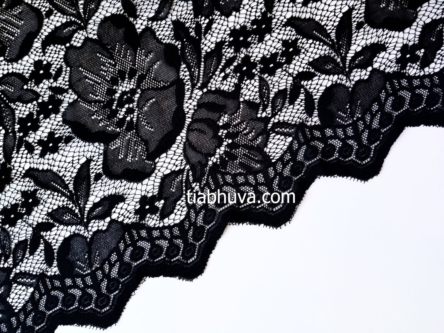 Black Lace Saree